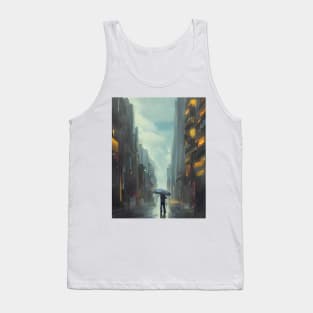 Raining with an Umbrella. Tank Top